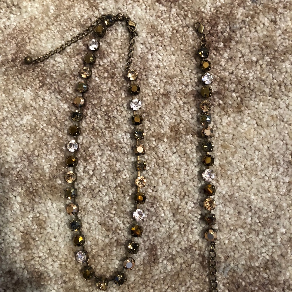 Swarovski Crystal Matching Necklace & Bracelet